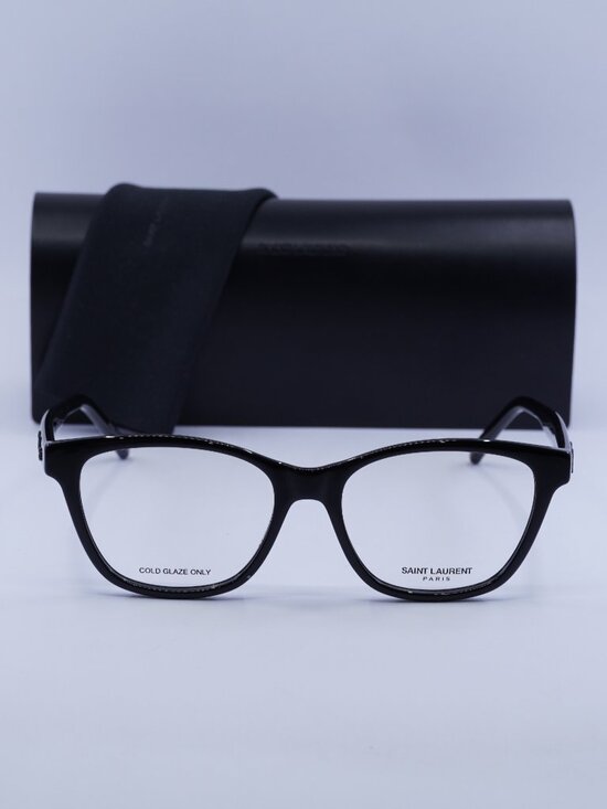 Saint Laurent SL338 001 Square Eyeglasses 53mm - Black main image 4
